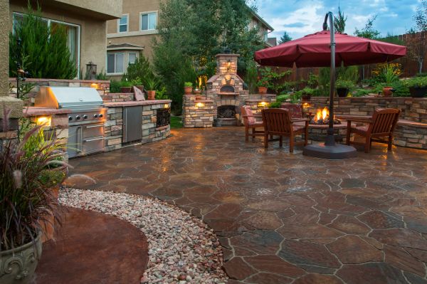 Stone Patio Construction in Howell